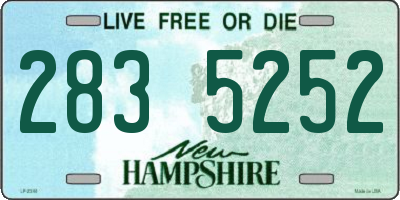 NH license plate 2835252