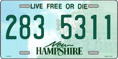 NH license plate 2835311