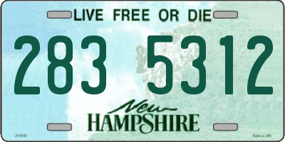 NH license plate 2835312