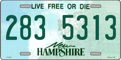 NH license plate 2835313