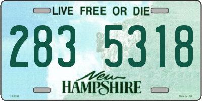 NH license plate 2835318