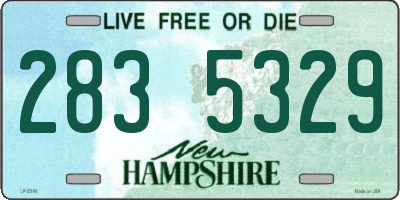 NH license plate 2835329