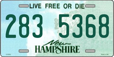NH license plate 2835368