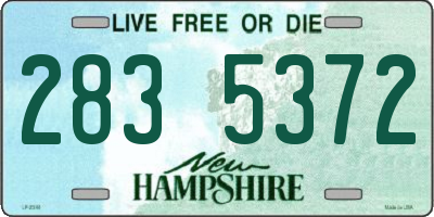 NH license plate 2835372
