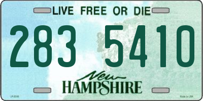 NH license plate 2835410