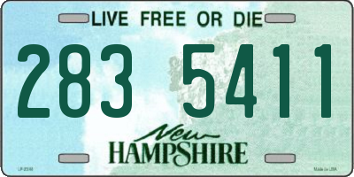 NH license plate 2835411