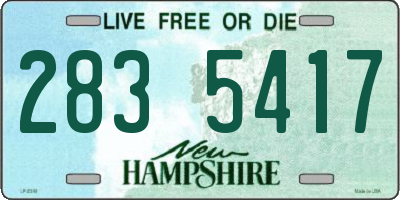 NH license plate 2835417