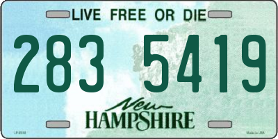 NH license plate 2835419