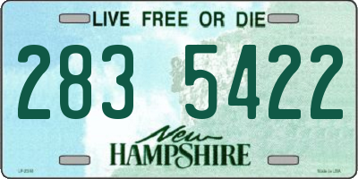 NH license plate 2835422