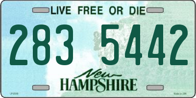 NH license plate 2835442