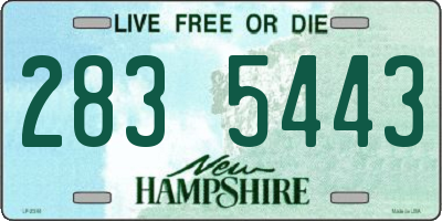 NH license plate 2835443