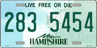 NH license plate 2835454