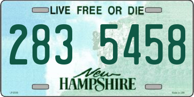 NH license plate 2835458