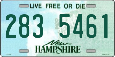 NH license plate 2835461