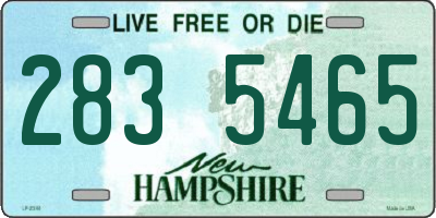 NH license plate 2835465