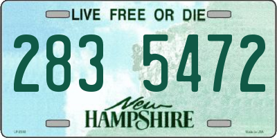 NH license plate 2835472