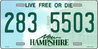 NH license plate 2835503