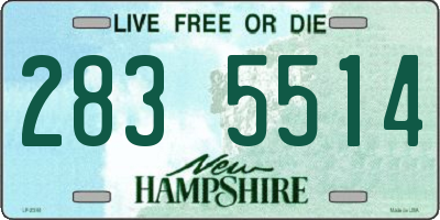 NH license plate 2835514
