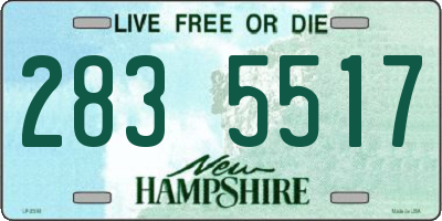 NH license plate 2835517