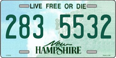 NH license plate 2835532