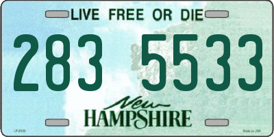NH license plate 2835533
