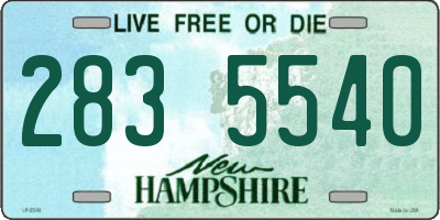 NH license plate 2835540