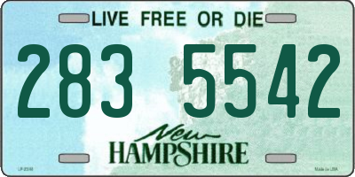 NH license plate 2835542