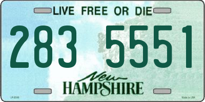 NH license plate 2835551