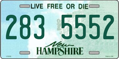 NH license plate 2835552