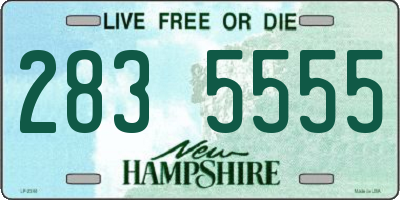 NH license plate 2835555