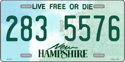 NH license plate 2835576