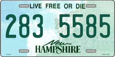 NH license plate 2835585