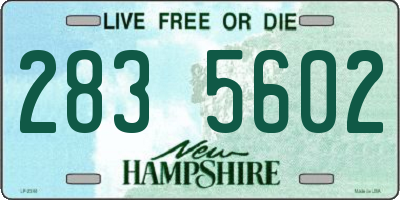 NH license plate 2835602