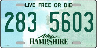 NH license plate 2835603