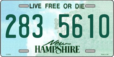 NH license plate 2835610
