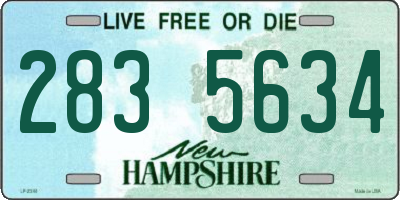 NH license plate 2835634