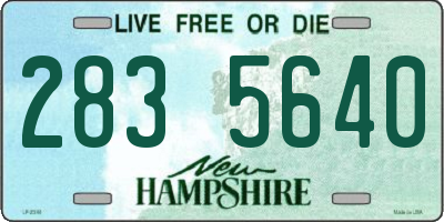 NH license plate 2835640