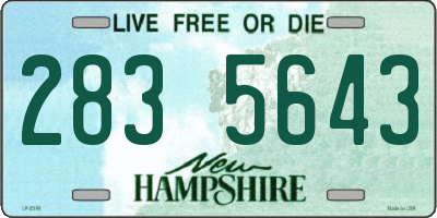 NH license plate 2835643