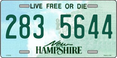 NH license plate 2835644