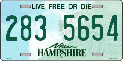 NH license plate 2835654