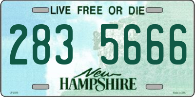 NH license plate 2835666