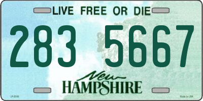 NH license plate 2835667