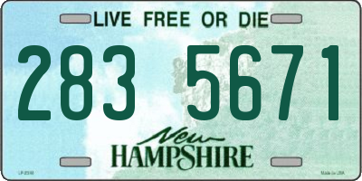 NH license plate 2835671