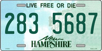 NH license plate 2835687