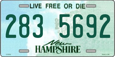 NH license plate 2835692