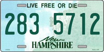 NH license plate 2835712