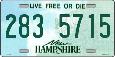 NH license plate 2835715
