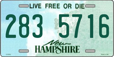 NH license plate 2835716