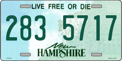 NH license plate 2835717