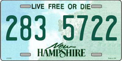NH license plate 2835722